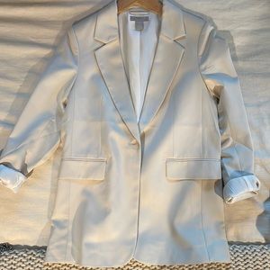 H&M cream blazer size S